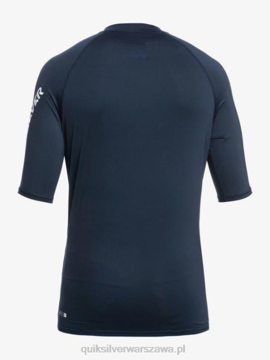 mężczyźni Quiksilver Rashguard wszechczasów z krótkim rękawem upf 50 4DBV1263 granatowa marynarka