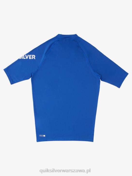 mężczyźni Quiksilver Rashguard wszechczasów z krótkim rękawem upf 50 4DBV1264 elektryczny królewski