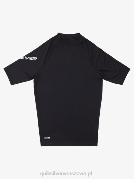 mężczyźni Quiksilver Rashguard wszechczasów z krótkim rękawem upf 50 4DBV1265 czarny