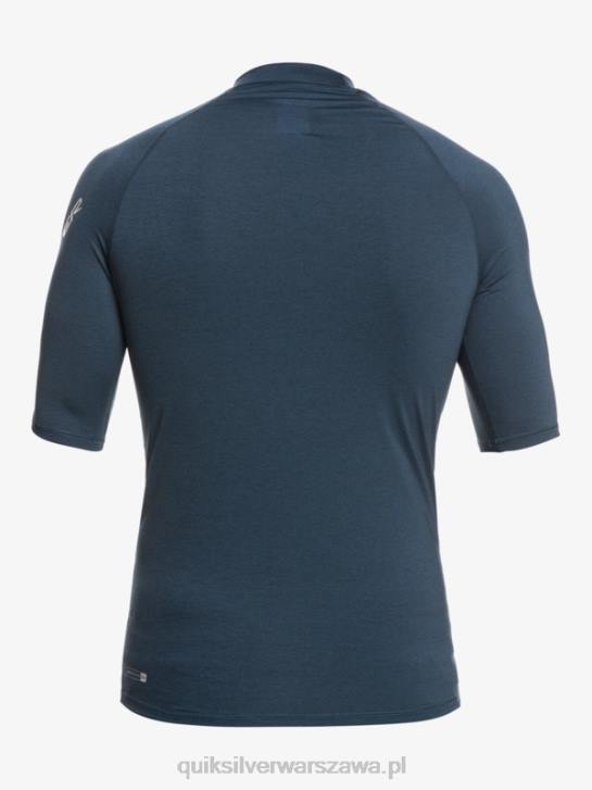 mężczyźni Quiksilver Rashguard wszechczasów z krótkim rękawem upf 50 4DBV812 granatowa marynarka wrzosowa