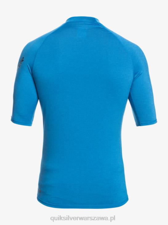 mężczyźni Quiksilver Rashguard wszechczasów z krótkim rękawem upf 50 4DBV814 niebieski wrzos do nurkowania