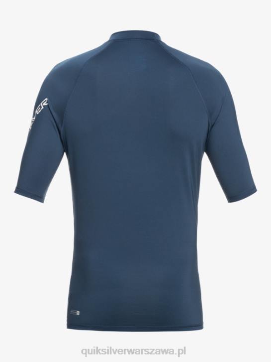 mężczyźni Quiksilver Rashguard wszechczasów z krótkim rękawem upf 50 4DBV815 insygnia niebieskie