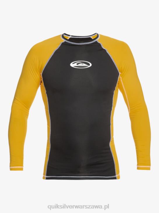 mężczyźni Quiksilver Rashguard z długim rękawem UPF 50 Saturn 4DBV652 żółtko żółte