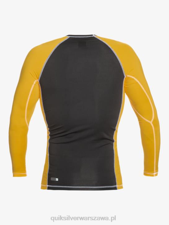 mężczyźni Quiksilver Rashguard z długim rękawem UPF 50 Saturn 4DBV652 żółtko żółte