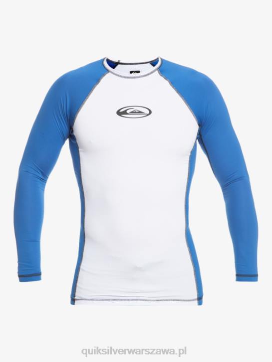 mężczyźni Quiksilver Rashguard z długim rękawem UPF 50 Saturn 4DBV653 morze tureckie