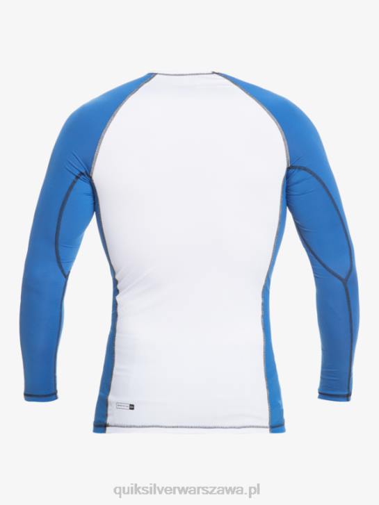 mężczyźni Quiksilver Rashguard z długim rękawem UPF 50 Saturn 4DBV653 morze tureckie