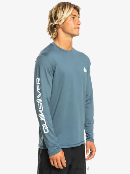 mężczyźni Quiksilver T-shirt surfingowy omni session upf 50 z długim rękawem 4DBV402 morze Beringa