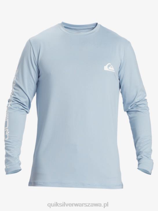 mężczyźni Quiksilver T-shirt surfingowy omni session upf 50 z długim rękawem 4DBV404 niebiański błękit