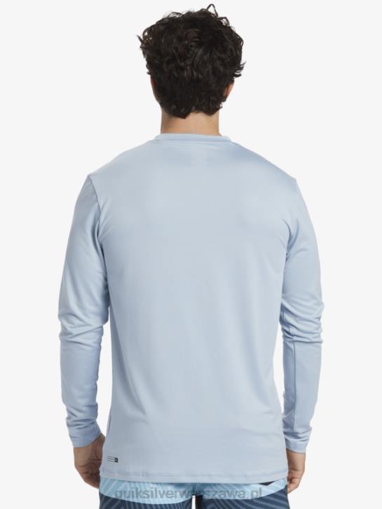 mężczyźni Quiksilver T-shirt surfingowy omni session upf 50 z długim rękawem 4DBV404 niebiański błękit