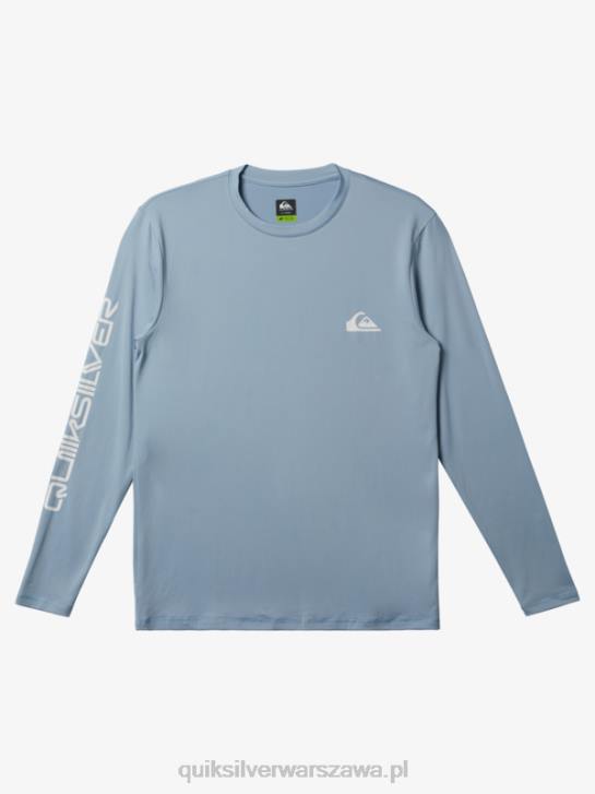 mężczyźni Quiksilver T-shirt surfingowy omni session upf 50 z długim rękawem 4DBV404 niebiański błękit