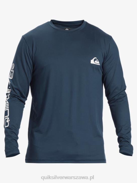 mężczyźni Quiksilver T-shirt surfingowy omni session upf 50 z długim rękawem 4DBV405 marynarka o północy