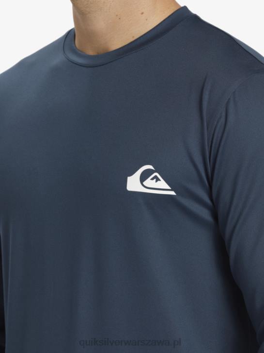 mężczyźni Quiksilver T-shirt surfingowy omni session upf 50 z długim rękawem 4DBV405 marynarka o północy
