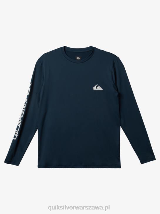 mężczyźni Quiksilver T-shirt surfingowy omni session upf 50 z długim rękawem 4DBV405 marynarka o północy