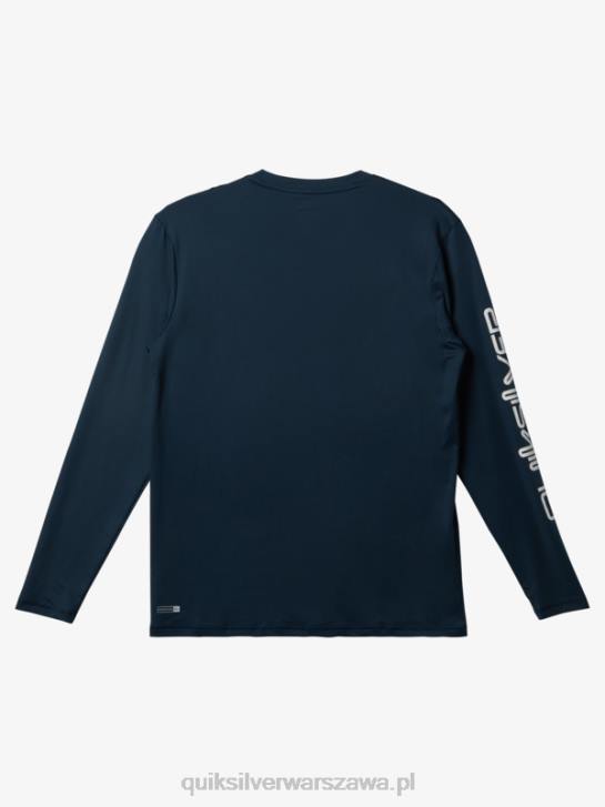 mężczyźni Quiksilver T-shirt surfingowy omni session upf 50 z długim rękawem 4DBV405 marynarka o północy