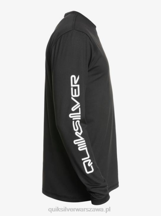 mężczyźni Quiksilver T-shirt surfingowy omni session upf 50 z długim rękawem 4DBV406 czarny