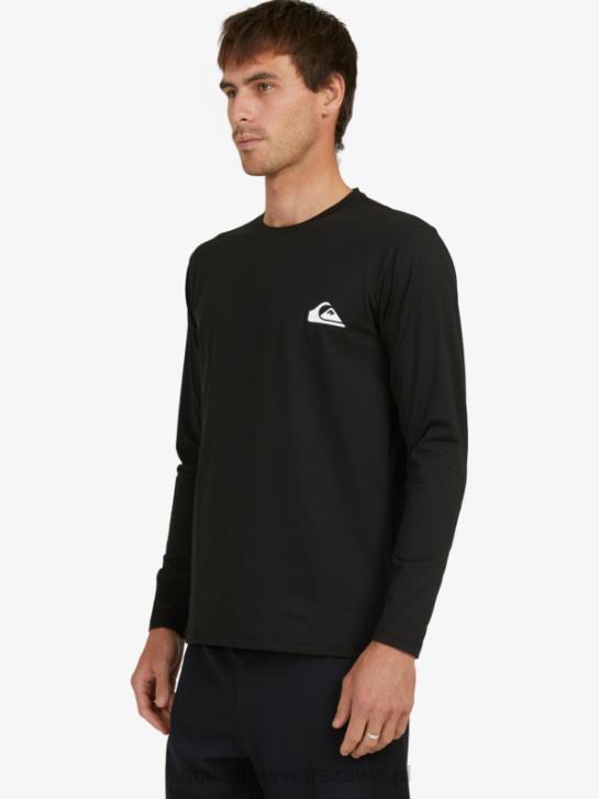 mężczyźni Quiksilver T-shirt surfingowy omni session upf 50 z długim rękawem 4DBV406 czarny