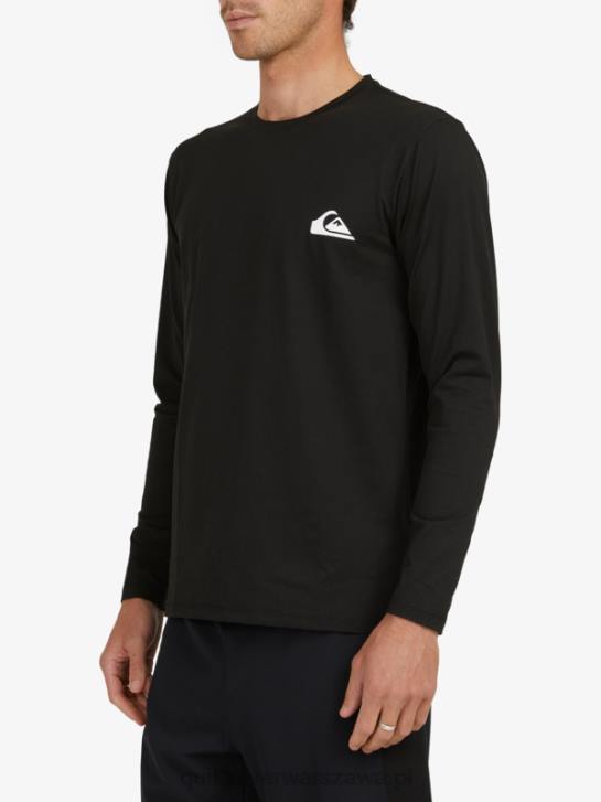 mężczyźni Quiksilver T-shirt surfingowy omni session upf 50 z długim rękawem 4DBV406 czarny
