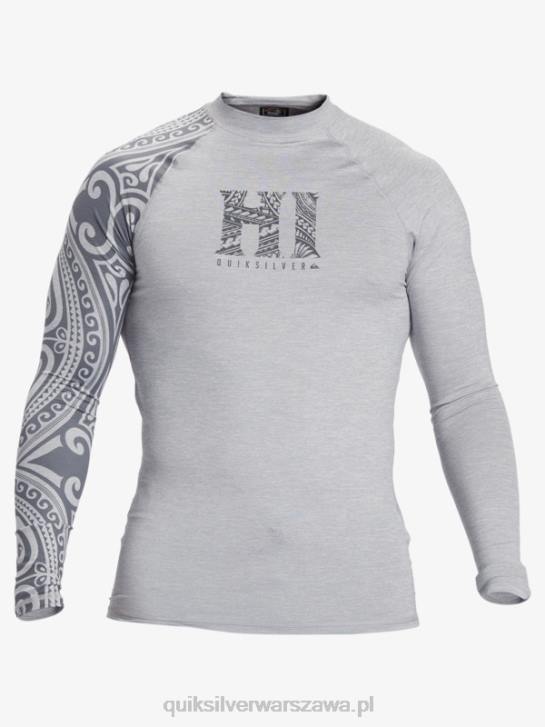 mężczyźni Quiksilver hawaii big island upf 50 koszulka surfingowa z długim rękawem 4DBV922 wrzos ze śniegiem