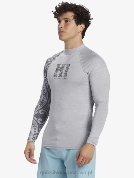 mężczyźni Quiksilver hawaii big island upf 50 koszulka surfingowa z długim rękawem 4DBV922 wrzos ze śniegiem