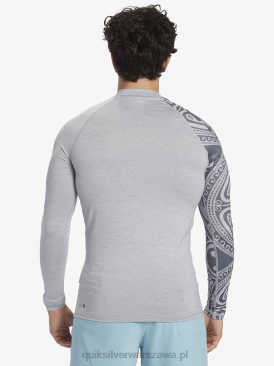 mężczyźni Quiksilver hawaii big island upf 50 koszulka surfingowa z długim rękawem 4DBV922 wrzos ze śniegiem