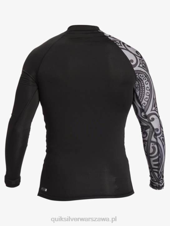 mężczyźni Quiksilver hawaii big island upf 50 koszulka surfingowa z długim rękawem 4DBV923 czarny