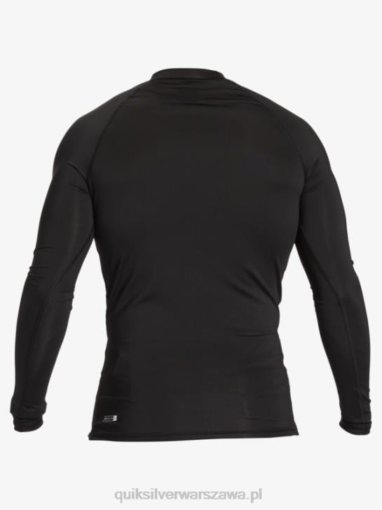mężczyźni Quiksilver hawaii podwójna koszulka surfingowa upf 50 z długim rękawem 4DBV1105 czarny