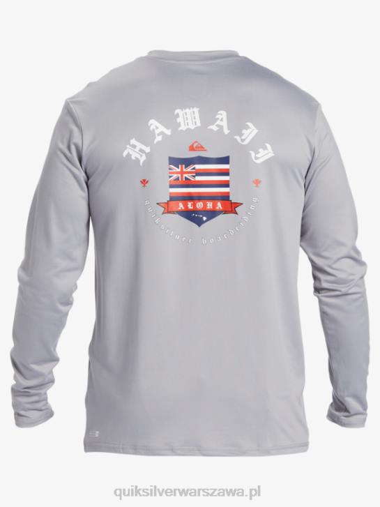 mężczyźni Quiksilver hawaii royale upf 50 koszulka surfingowa z długim rękawem 4DBV925 śnieg z deszczem