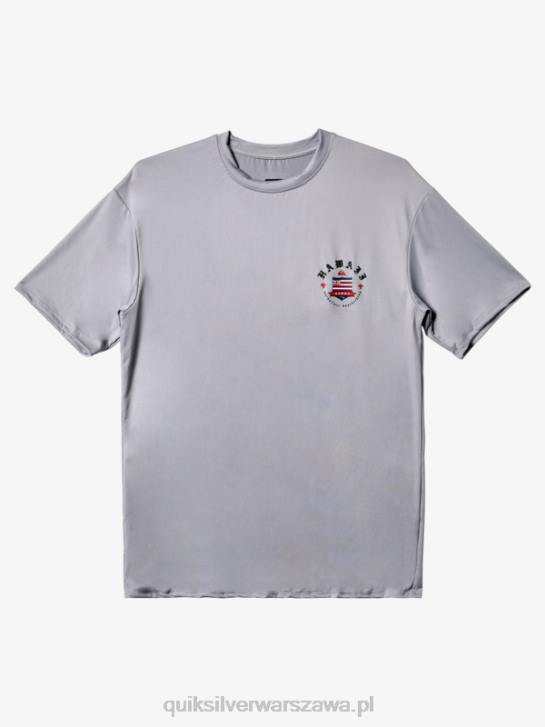 mężczyźni Quiksilver hawaii royale upf 50 koszulka surfingowa z krótkim rękawem 4DBV1124 śnieg z deszczem