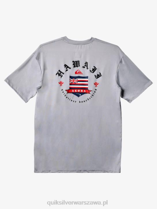 mężczyźni Quiksilver hawaii royale upf 50 koszulka surfingowa z krótkim rękawem 4DBV1124 śnieg z deszczem