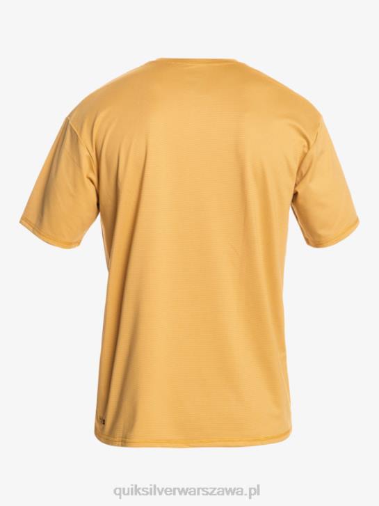 mężczyźni Quiksilver koszulka surfingowa Heritage Heather Upf 50 z krótkim rękawem 4DBV1127 wrzos pszenny