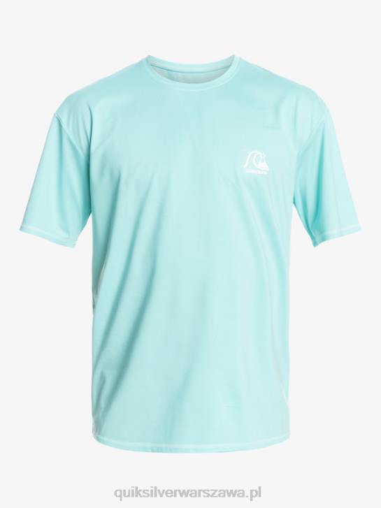 mężczyźni Quiksilver koszulka surfingowa Heritage Heather Upf 50 z krótkim rękawem 4DBV1128 anioł niebieski wrzos