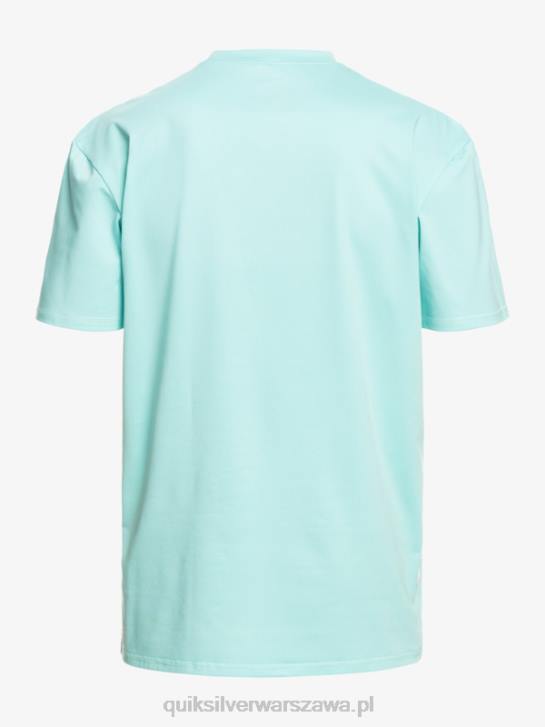 mężczyźni Quiksilver koszulka surfingowa Heritage Heather Upf 50 z krótkim rękawem 4DBV1128 anioł niebieski wrzos