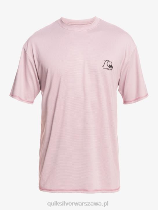 mężczyźni Quiksilver koszulka surfingowa Heritage Heather Upf 50 z krótkim rękawem 4DBV1132 zakurzony storczykowy wrzos