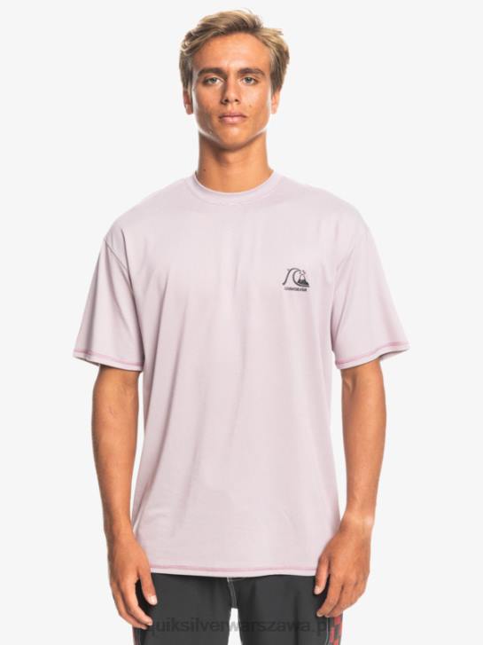 mężczyźni Quiksilver koszulka surfingowa Heritage Heather Upf 50 z krótkim rękawem 4DBV1132 zakurzony storczykowy wrzos