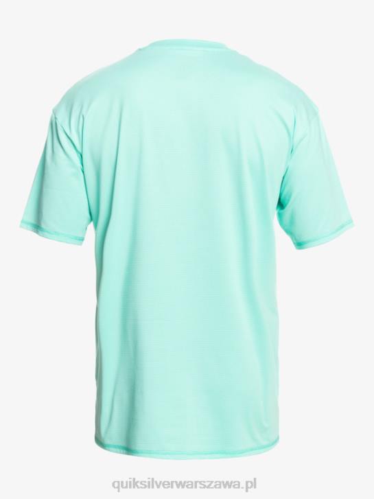 mężczyźni Quiksilver koszulka surfingowa Heritage Heather Upf 50 z krótkim rękawem 4DBV1133 basen zielony wrzos