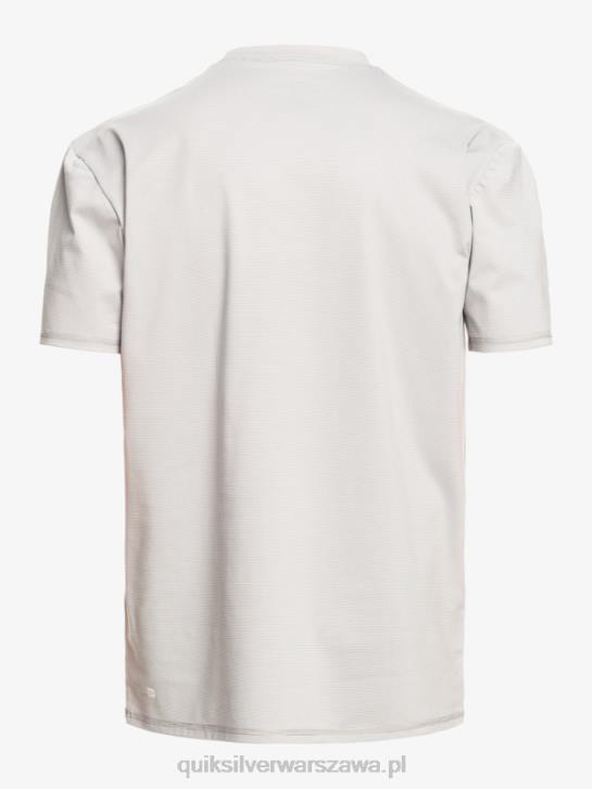 mężczyźni Quiksilver koszulka surfingowa Heritage Heather Upf 50 z krótkim rękawem 4DBV1134 wrzos ze śniegiem