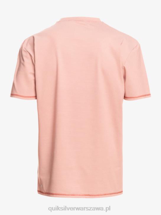 mężczyźni Quiksilver koszulka surfingowa Heritage Heather Upf 50 z krótkim rękawem 4DBV1135 ostry sos wrzosowy