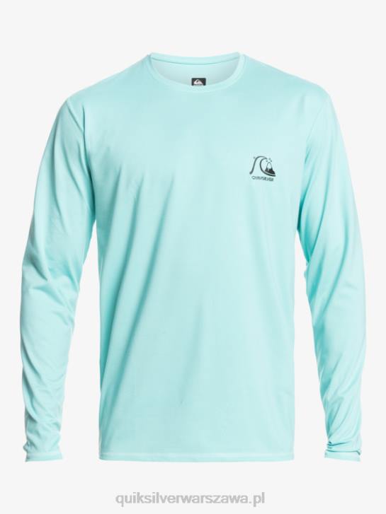 mężczyźni Quiksilver koszulka surfingowa Heritage Heather upf 50 z długim rękawem 4DBV1468 anioł niebieski wrzos