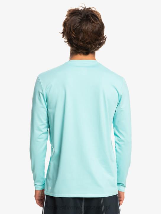 mężczyźni Quiksilver koszulka surfingowa Heritage Heather upf 50 z długim rękawem 4DBV1468 anioł niebieski wrzos