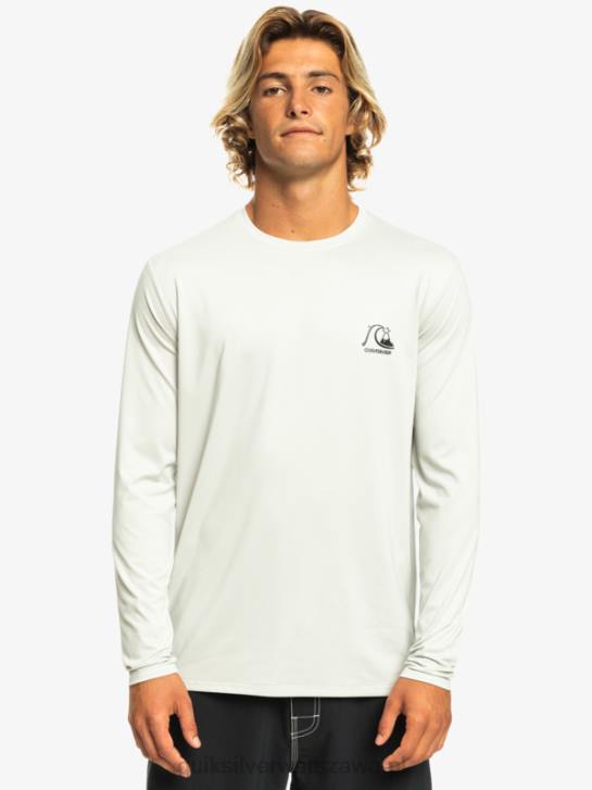mężczyźni Quiksilver koszulka surfingowa Heritage Heather upf 50 z długim rękawem 4DBV1469 szary fioletowy wrzos