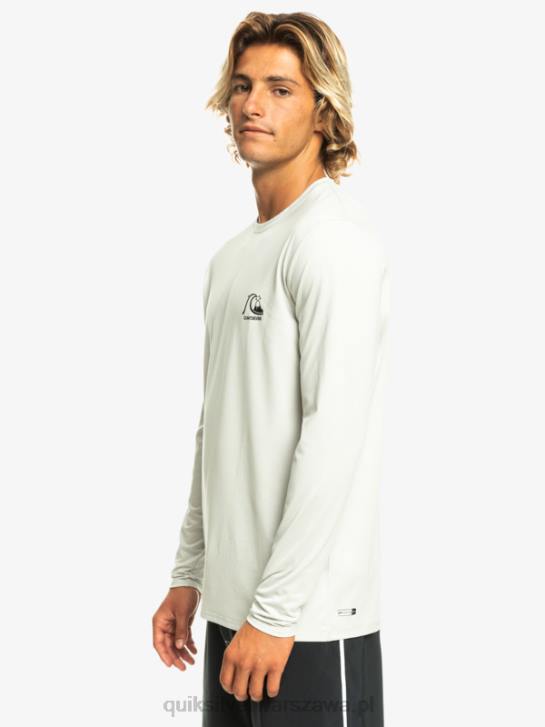 mężczyźni Quiksilver koszulka surfingowa Heritage Heather upf 50 z długim rękawem 4DBV1469 szary fioletowy wrzos