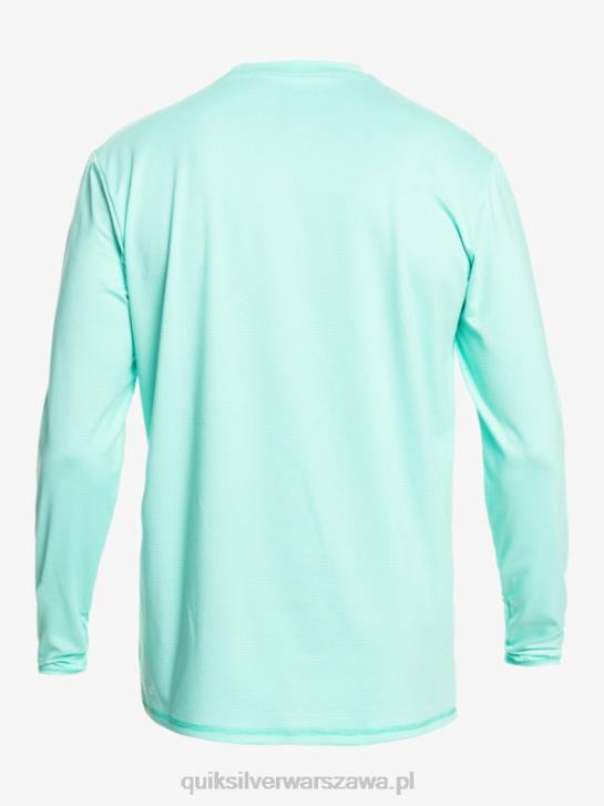 mężczyźni Quiksilver koszulka surfingowa Heritage Heather upf 50 z długim rękawem 4DBV1471 basen zielony wrzos