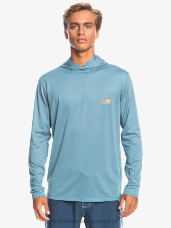 mężczyźni Quiksilver koszulka surfingowa dredge z długim rękawem upf 50 4DBV1834 prowincjonalny niebieski wrzos
