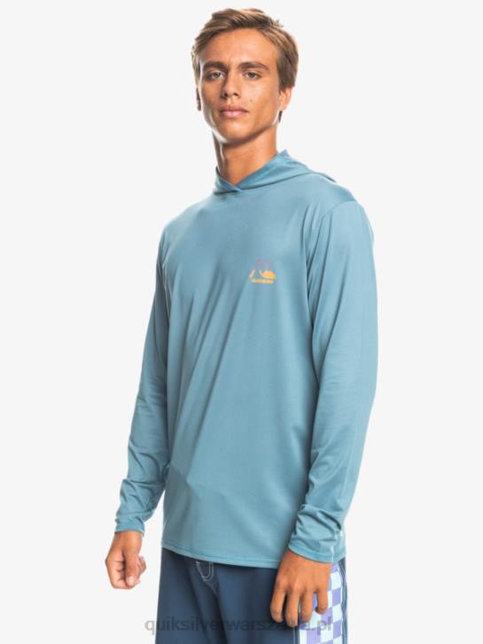 mężczyźni Quiksilver koszulka surfingowa dredge z długim rękawem upf 50 4DBV1834 prowincjonalny niebieski wrzos