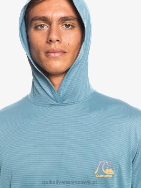 mężczyźni Quiksilver koszulka surfingowa dredge z długim rękawem upf 50 4DBV1834 prowincjonalny niebieski wrzos