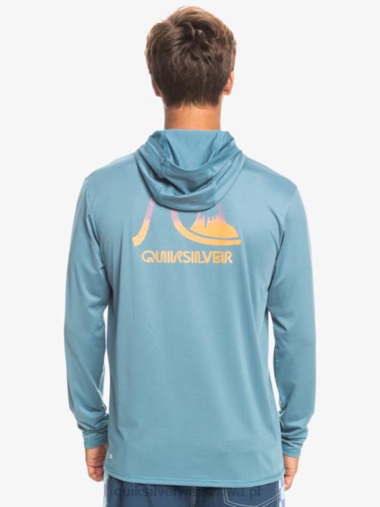 mężczyźni Quiksilver koszulka surfingowa dredge z długim rękawem upf 50 4DBV1834 prowincjonalny niebieski wrzos