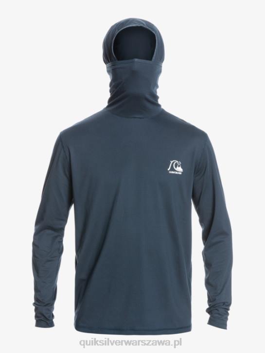 mężczyźni Quiksilver koszulka surfingowa z długim rękawem Heritage Upf 50 4DBV417 granatowy wrzos o północy