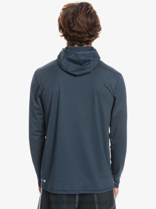 mężczyźni Quiksilver koszulka surfingowa z długim rękawem Heritage Upf 50 4DBV417 granatowy wrzos o północy
