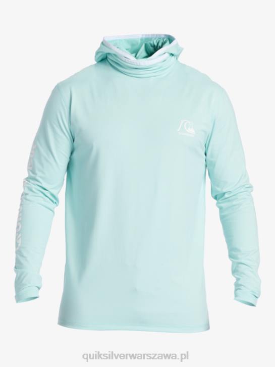 mężczyźni Quiksilver koszulka surfingowa z długim rękawem Heritage Upf 50 4DBV419 błękitny wrzos