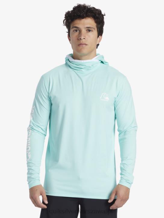 mężczyźni Quiksilver koszulka surfingowa z długim rękawem Heritage Upf 50 4DBV419 błękitny wrzos